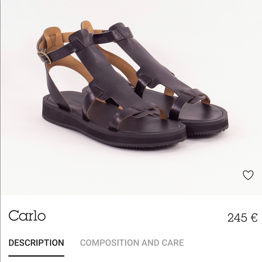 Sessun Carlo black sandals Sezane
